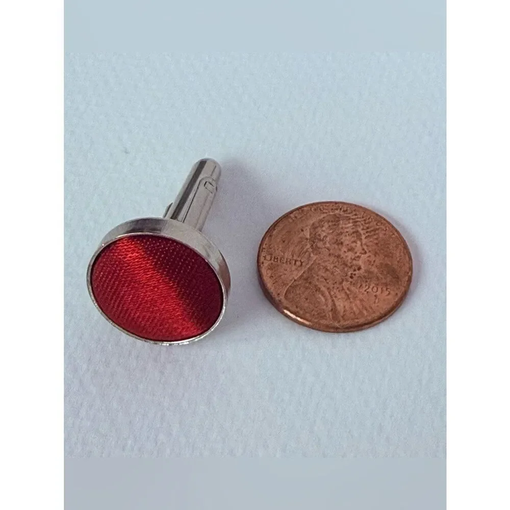 Red Satin Bow Tie Set Pocket Square Cuff Links Women’s Formal Prom Tuxedo Set